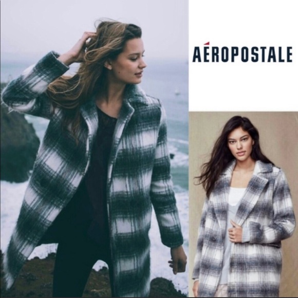 FLUFFY PLAID Cocoon Coat - Picture 9 of 10